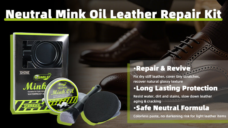 X-SMILE Neutral Mink Oil Leather Care & Repair Kit