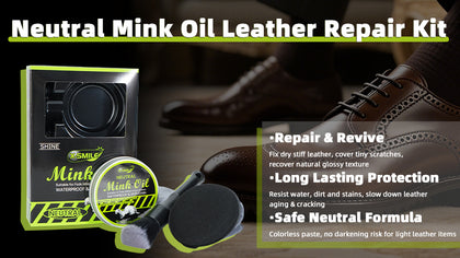 X-SMILE Neutral Mink Oil Leather Care & Repair Kit