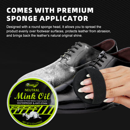 X-SMILE Neutral Mink Oil Leather Care & Repair Kit