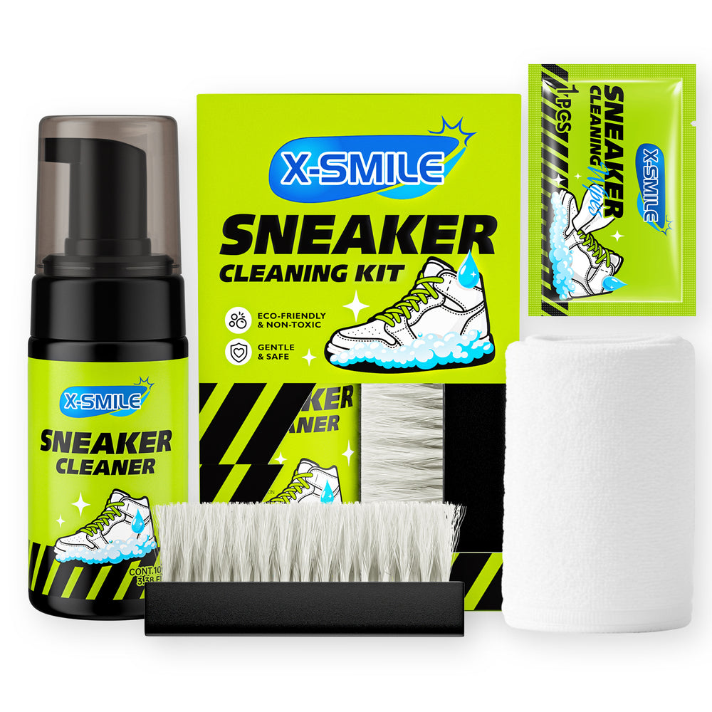 X-SMILE Sneaker Cleaner Kit - 4 Piece Shoe Cleaning Set