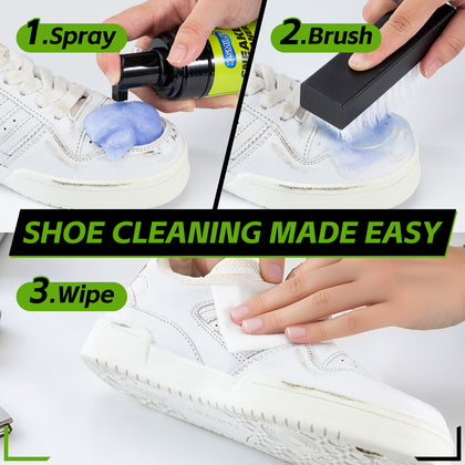 X-SMILE Sneaker Cleaner Kit - 4 Piece Shoe Cleaning Set